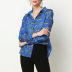 zebra print long-sleeved chiffon shirt NSGE38883