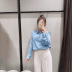 casual loose solid color satin shirt NSGE38898