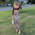 fashion casual printing mid-length skirt  NSLQ43278