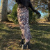 fashion casual printing mid-length skirt  NSLQ43278