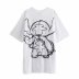 printing pattern loose short-sleeved T-shirt NSAM43286