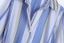 belt striped long-sleeved shirt dress  NSAM43287