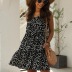 fashion printed chiffon sleeveless dress NSYF43308