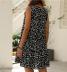 fashion printed chiffon sleeveless dress NSYF43308