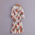 spring poplin printed dress NSAM43373