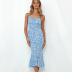 summer new sexy slim printed dress NSYD43451