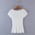 stretch knitted short-sleeved top NSHS43469