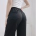 fashion contrast stitching elastic waist pants NSHS43504