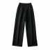 fashion contrast stitching elastic waist pants NSHS43504