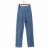 pantalones de mezclilla nuevos de primavera de cintura alta NSHS43536