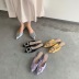Bling decor satin flat-heel Mullers NSCA43580