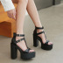 spring and summer new super high heels sandals NSCA43587