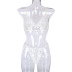 Translucent hollow sling V-neck lingerie two-piece set NSWY43641