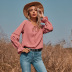 fashion V-neck tie long-sleeved top NSGHY43734