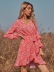 autumn new V-neck long-sleeved printed dress NSGHY43786