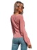 Round Neck Loose Long Sleeve Top NSGHY43795