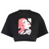 cartoon characters printed short-sleeved t-shirt  NSXE43984