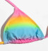 tie-dye triangle split swimsuit  NSHL44016