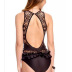 backless lace ruffled one-piece swimsuit  NSHL44021