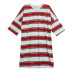 round neck short-sleeved striped mid-length T-shirt  NSXS44168