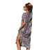 Fashion printed mid-length dress  NSLM44176