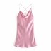 Sling Silk Solid Color Dress NSAM44201
