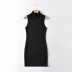 solid color high neck sexy knit dress NSHS44284