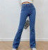 new high-waist stretch tight-fitting denim trousers NSHS44287