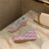 Fashion bling decor thick high heel slide slippers NSHU44315