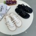 Fashion open toe strap flat sandals NSHU44320
