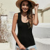 Summer solid color thin knit vest NSYH44327