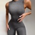 fashion pure color sleeveless jumpsuit  NSXZY44472