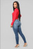 solid color small V-neck long-sleeved slim T-shirt NSXZY44495