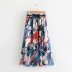 fashion chiffon print mid-length skirt NSAM44589
