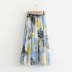 fashion chiffon print mid-length skirt NSAM44589