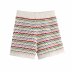 spring striped knitted shorts NSAM44616
