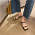 Double strap flat slide sandals NSHU44695