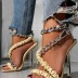 metal chain stiletto sandals  NSSO44715