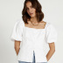 summer new white short-sleeved shirt  NSYSB44818