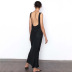 sexy backless suspender long dres NSYSB44892