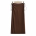 solid-color sexy pleated skirt NSHS45027