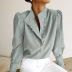 stand-up collar long-sleeved shirt  NSYSB45267