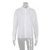 lapel long-sleeved white shirt  NSYSB45326