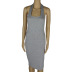 Sexy Grey Sleeveless Tight Dress NSZY45365