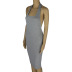 Sexy Grey Sleeveless Tight Dress NSZY45365