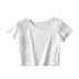 Oblique Collar Short Sleeve T-Shirt  NSAC45406
