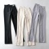 pantalones casuales ajustados elásticos NSAC45407
