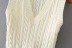 Solid color V-neck knit vest NSHS45421