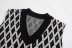 Fashion V neck diamond knit vest top NSAM45431