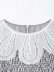 mesh embossed long-sleeved pleated blouse  NSAM45453